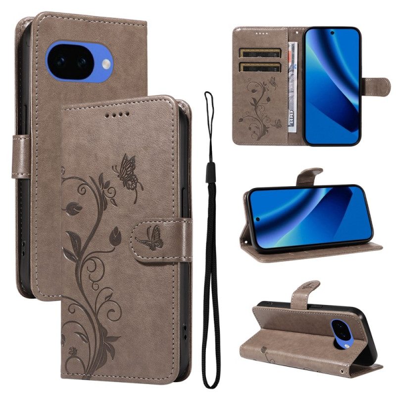 Lederhüllen Google Pixel 10a Blumenmuster