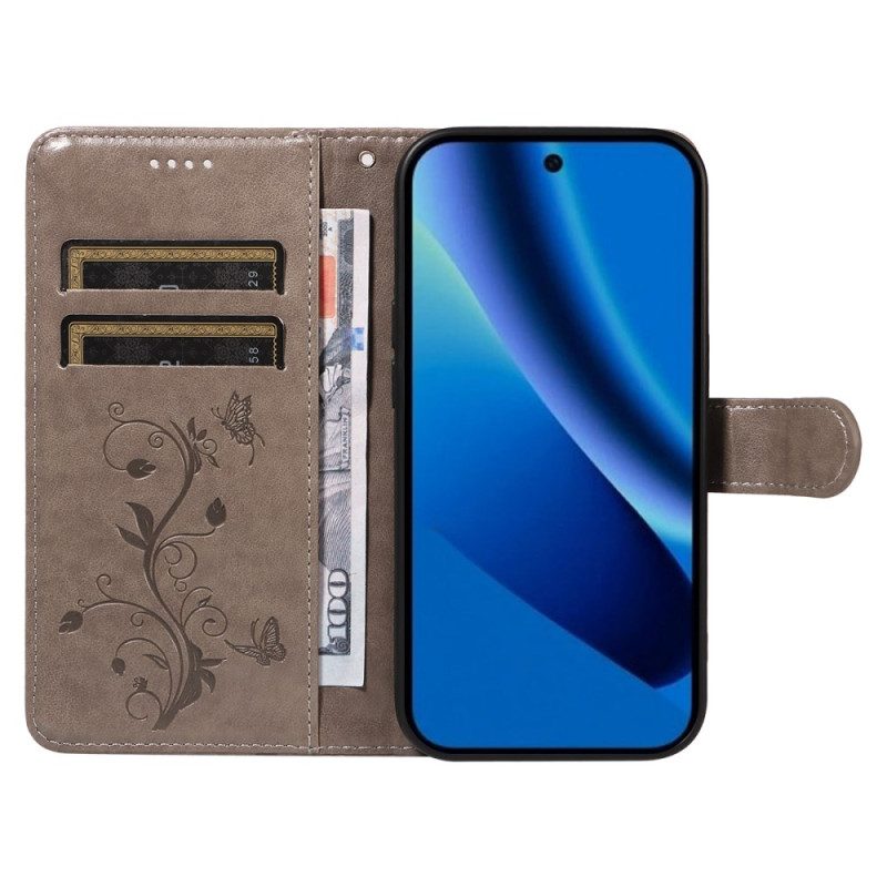 Lederhüllen Google Pixel 10a Blumenmuster