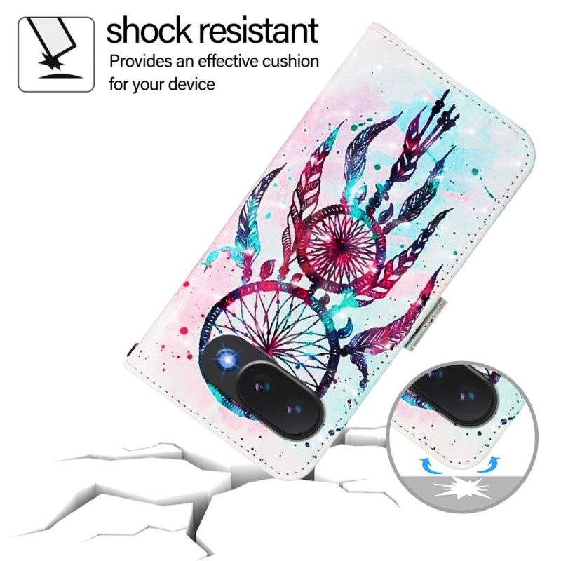 Lederhüllen Google Pixel 10a Bunter Traumfänger