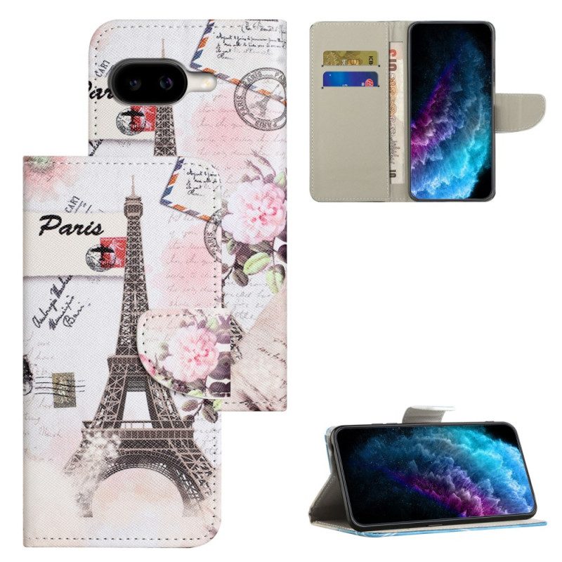 Lederhüllen Google Pixel 10a Eiffelturm
