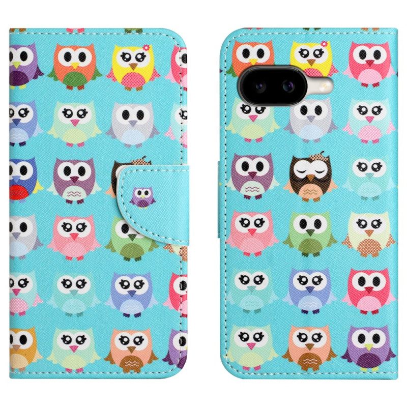 Lederhüllen Google Pixel 10a Eulen