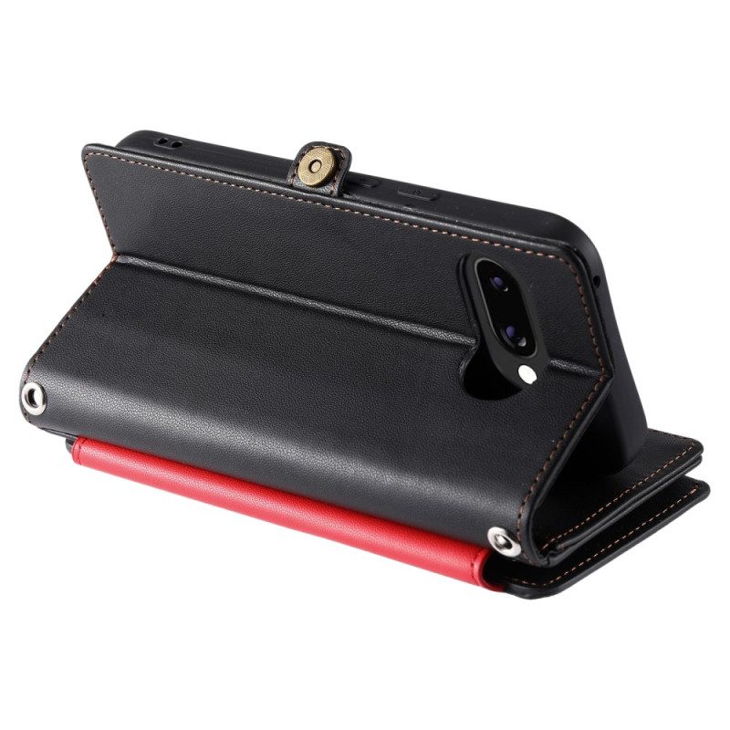 Lederhüllen Google Pixel 10a Geldbörse Mit 8 Kartenfächern Und Lanyard