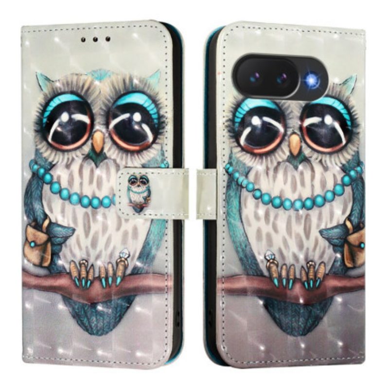 Lederhüllen Google Pixel 10a Graue Eule