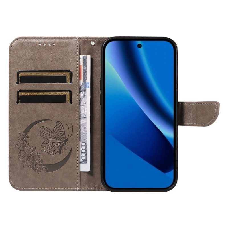 Lederhüllen Google Pixel 10a Handyhülle Grafischer Schmetterling