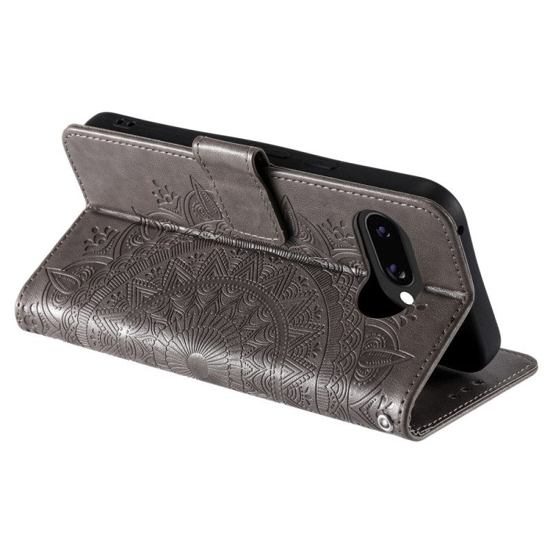 Lederhüllen Google Pixel 10a Handyhülle Sonnenmandala