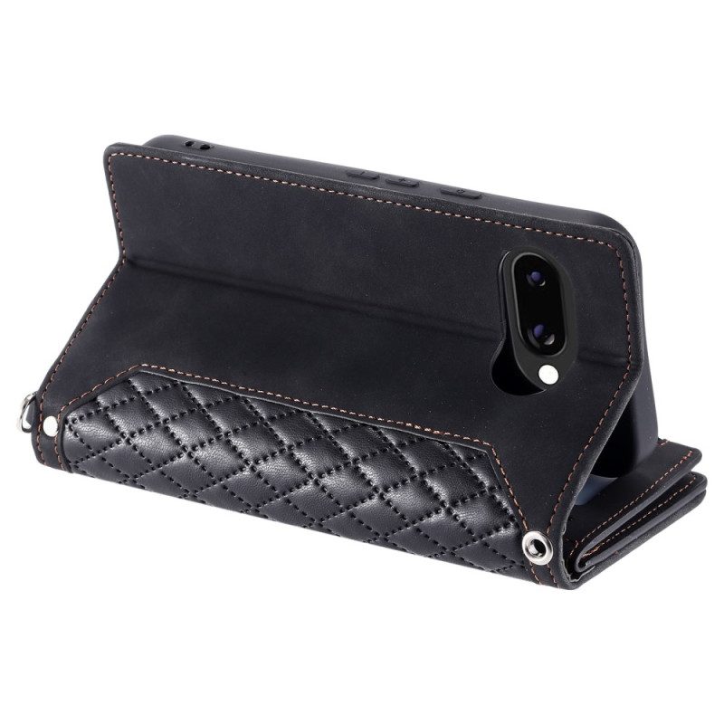 Lederhüllen Google Pixel 10a Handyhülle Vintage Gesteppt