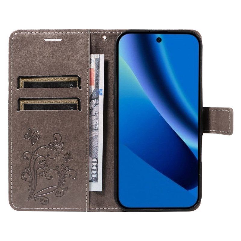 Lederhüllen Google Pixel 10a Riesige Schmetterlinge