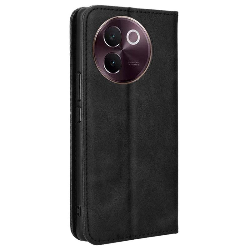Flip Case Vivo V40 Lite 5g Vintage-rand