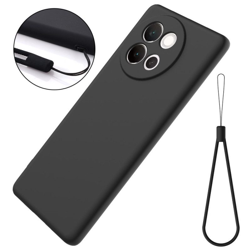 Hülle Vivo V40 Lite 5g Handyhülle Flüssigsilikon Mit Tragegurt