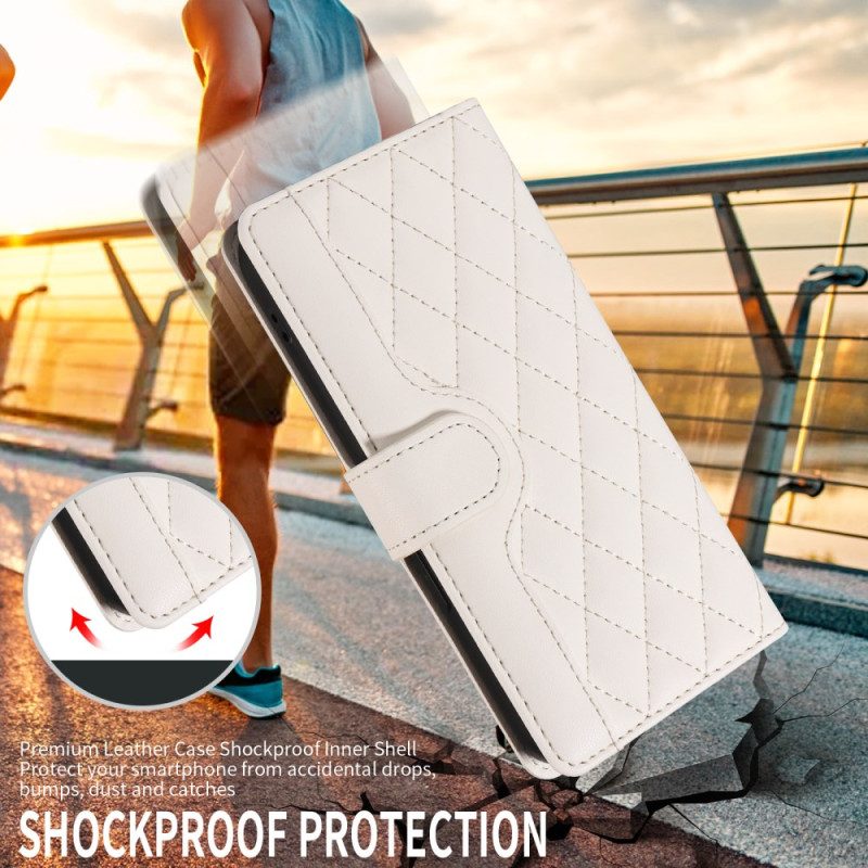 Lederhüllen Vivo V40 Lite 5g Handyhülle Gesteppt Mit Riemen