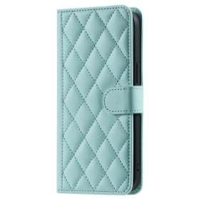 Lederhüllen Vivo V40 Lite 5g Handyhülle Gesteppt Mit Tragegurt Und Schultergurt