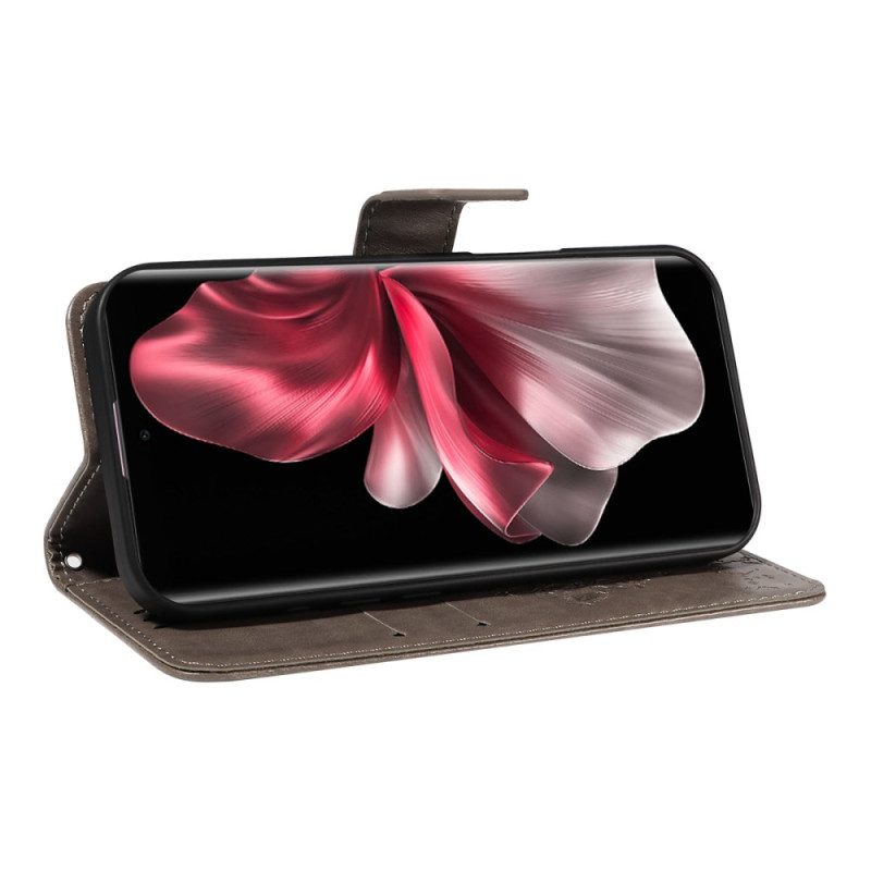 Lederhüllen Vivo V40 Lite 5g Katze Und Baum