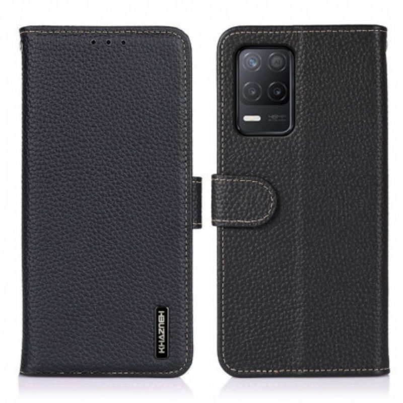 Lederhüllen Für Realme 8 5G Khazneh Litschi-leder