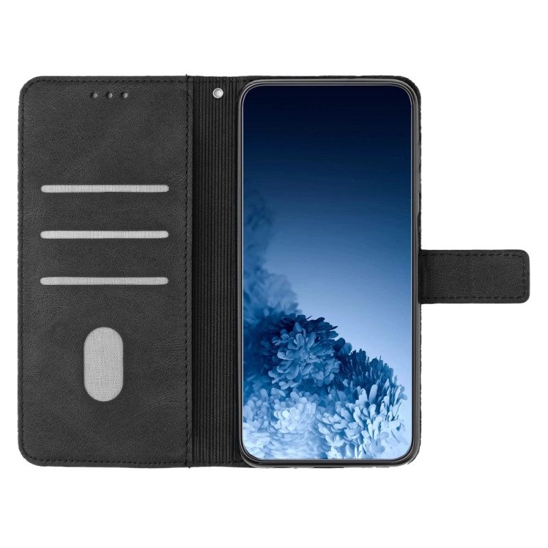Flip Case Für Samsung Galaxy A34 5G Mit Kordel Dezentes Riemchen-mandala