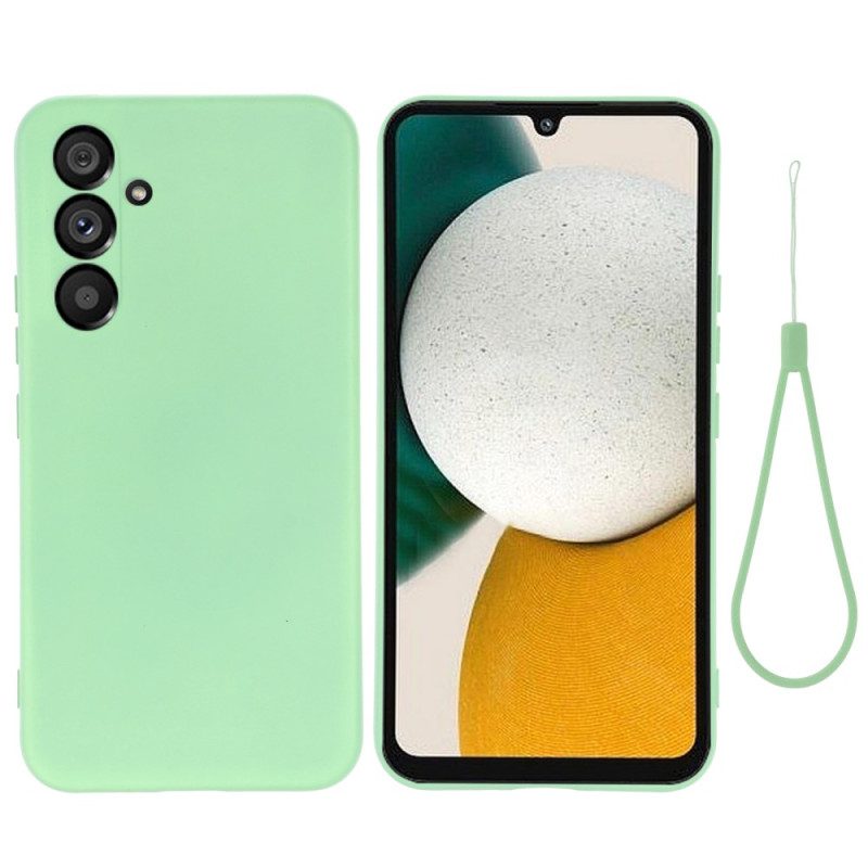 Hülle Für Samsung Galaxy A34 5G Flüssigsilikon Mit Lanyard