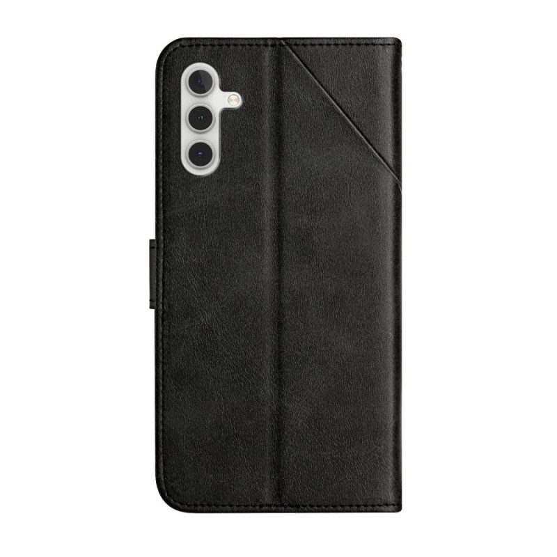 Lederhüllen Für Samsung Galaxy A34 5G Mit Kordel Lanyard-linien