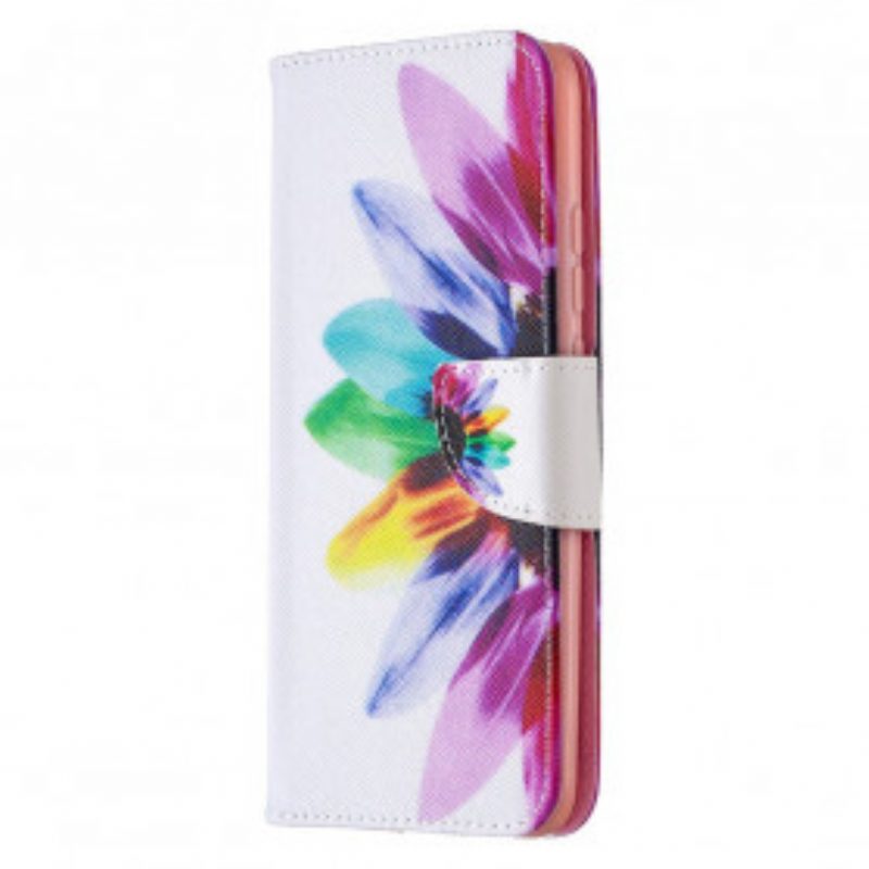Flip Case Für Xiaomi Redmi 9C Aquarellblume