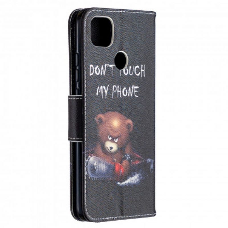 Flip Case Für Xiaomi Redmi 9C Gefährlicher Bär