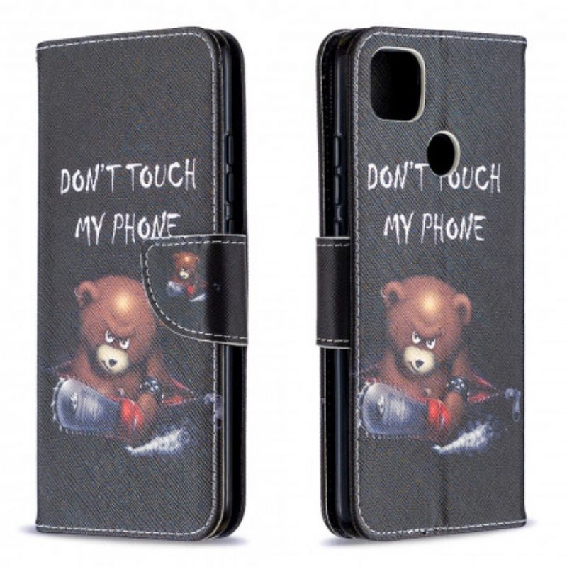 Flip Case Für Xiaomi Redmi 9C Gefährlicher Bär