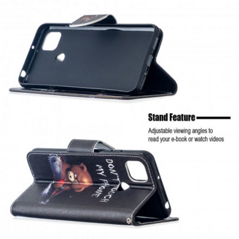 Flip Case Für Xiaomi Redmi 9C Gefährlicher Bär