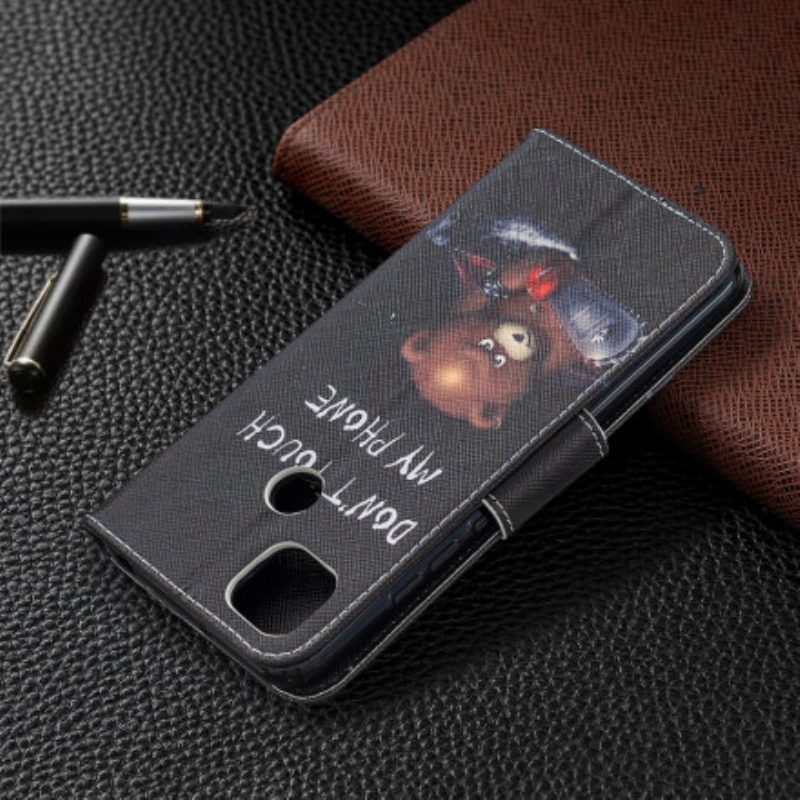 Flip Case Für Xiaomi Redmi 9C Gefährlicher Bär
