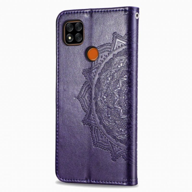Flip Case Für Xiaomi Redmi 9C Mandala-mittelalter