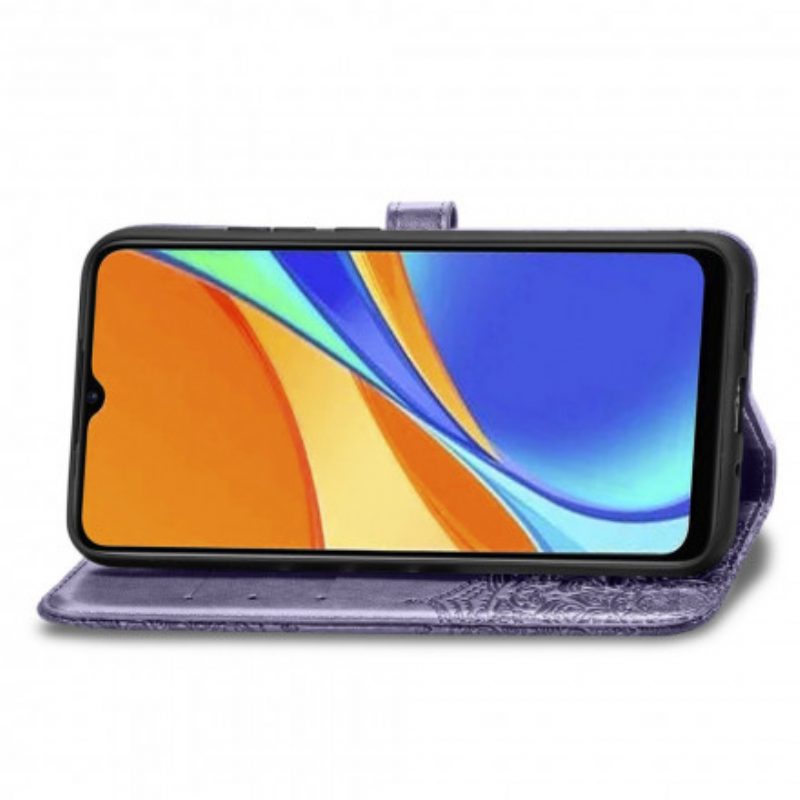 Flip Case Für Xiaomi Redmi 9C Mandala-mittelalter