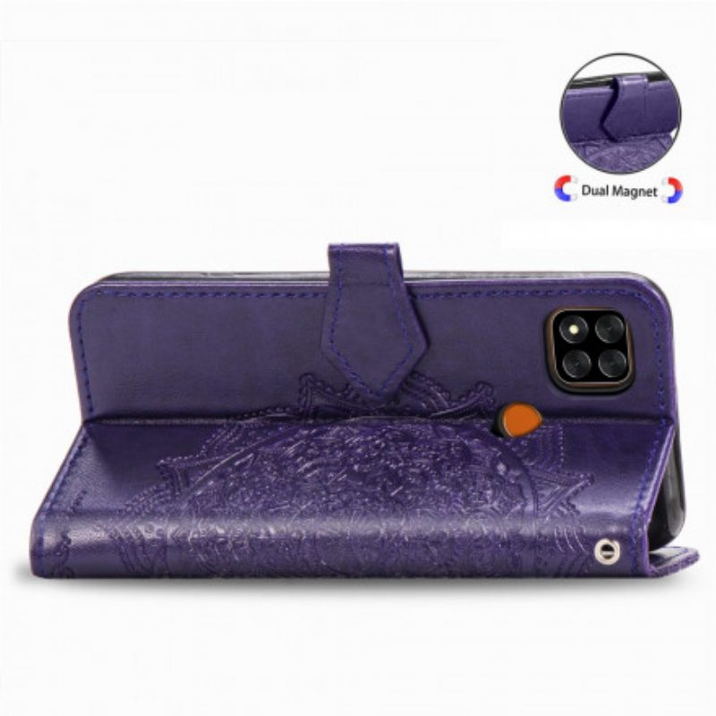 Flip Case Für Xiaomi Redmi 9C Mandala-mittelalter