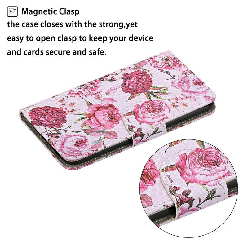 Flip Case Für Xiaomi Redmi 9C Retro-liberty-blumen