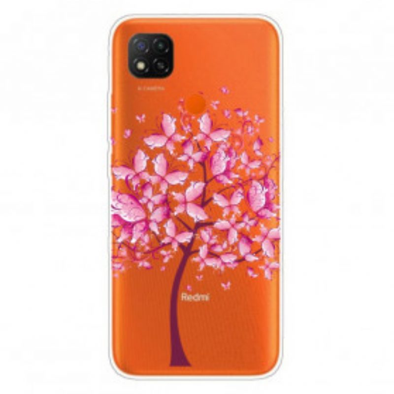 Hülle Für Xiaomi Redmi 9C Rosa Baumkrone