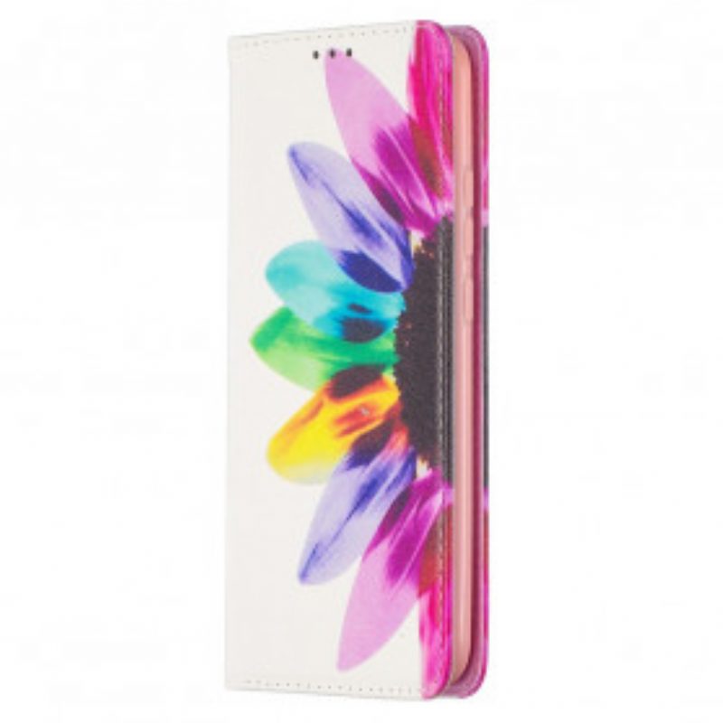 Schutzhülle Für Xiaomi Redmi 9C Flip Case Aquarellblume