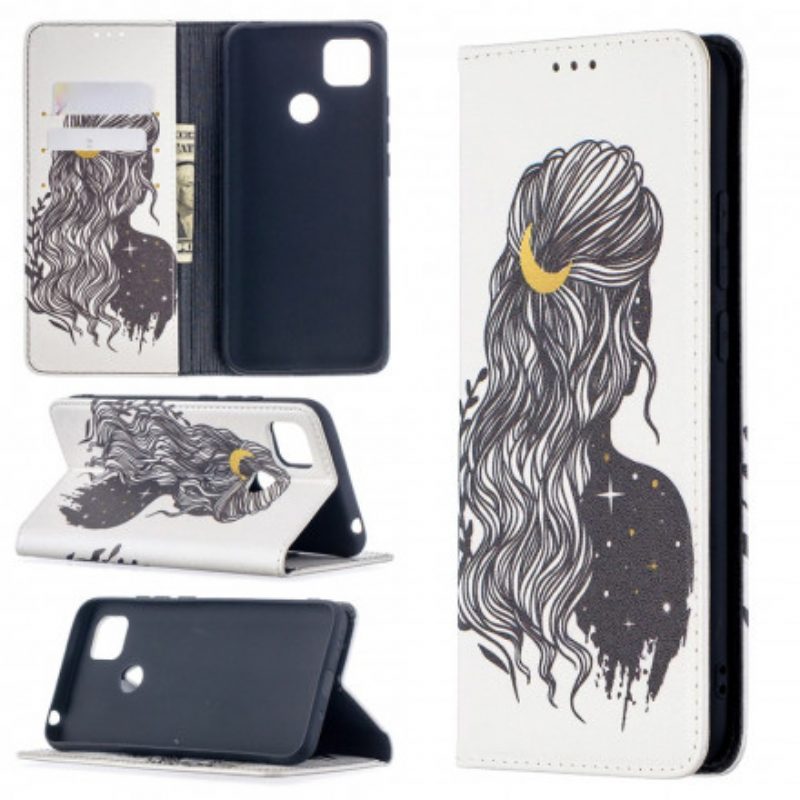 Schutzhülle Für Xiaomi Redmi 9C Flip Case Schöne Haare