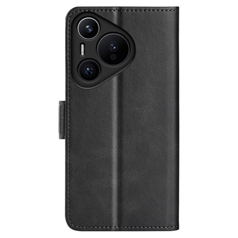 Lederhüllen Huawei Pura 70 Handyhülle Doppelverschluss