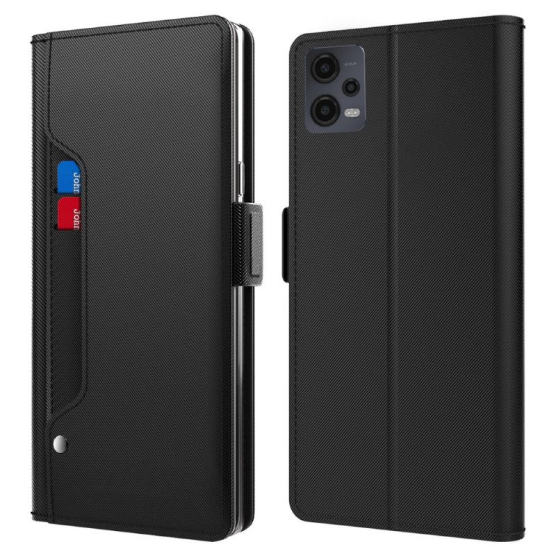 Flip Case Für Xiaomi Redmi Note 12 5G Abnehmbarer Spiegel Und Kartenhalter