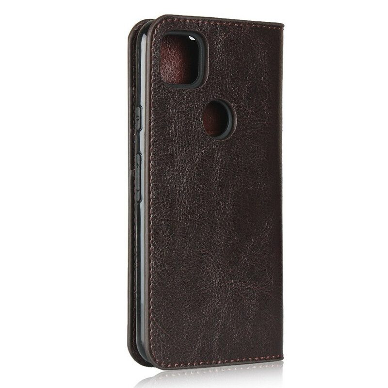 Schutzhülle Für Google Pixel 4A Flip Case Echtes Leder