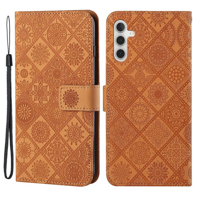 Lederhüllen Für Samsung Galaxy A54 5G Blumenmuster