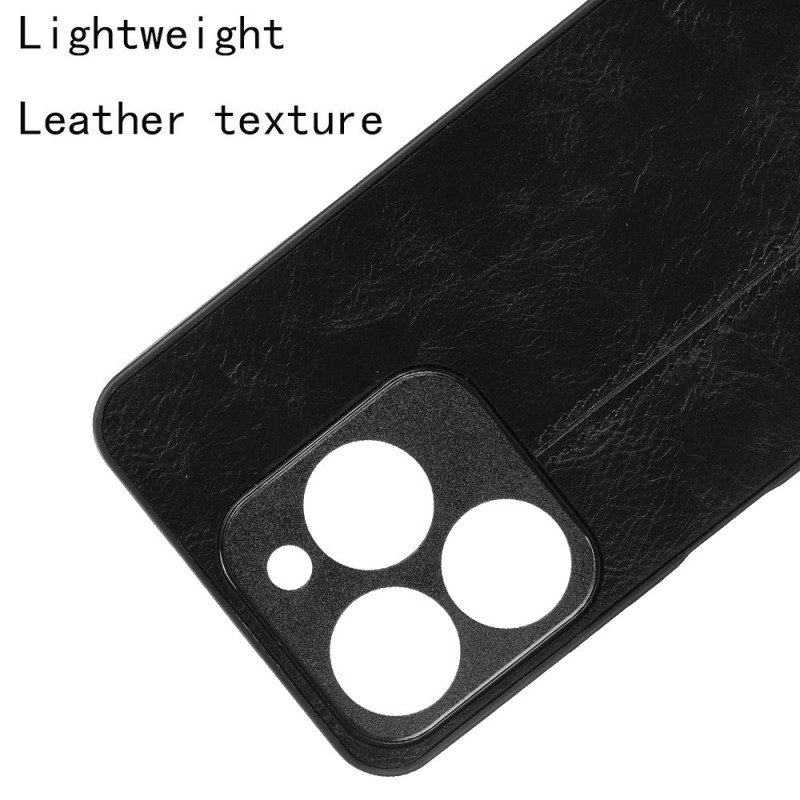 Hülle Realme C63 Genähte Lederoptik