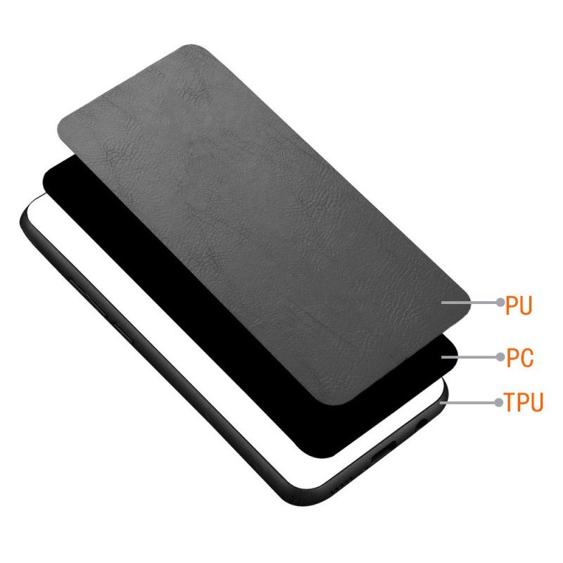 Hülle Realme C63 Genähte Lederoptik