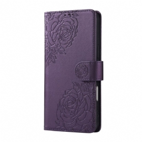 Lederhüllen Realme C63 Florale Spitze