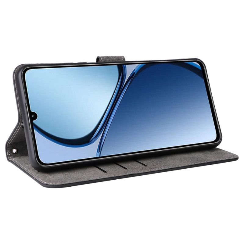 Lederhüllen Realme C63 Rfid-schutz-wildlederoptik Mit Riemen