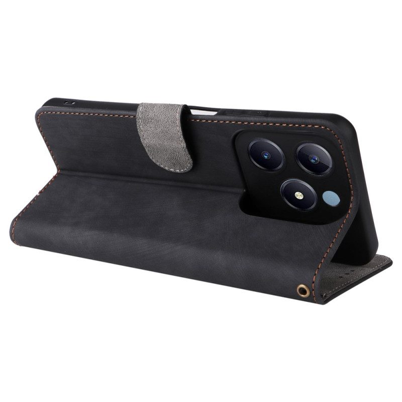 Lederhüllen Realme C63 Rfid-schutz-wildlederoptik Mit Riemen