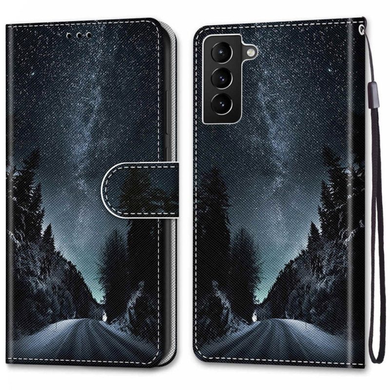 Lederhüllen Für Samsung Galaxy S22 Plus 5G Geheimnisvolle Natur