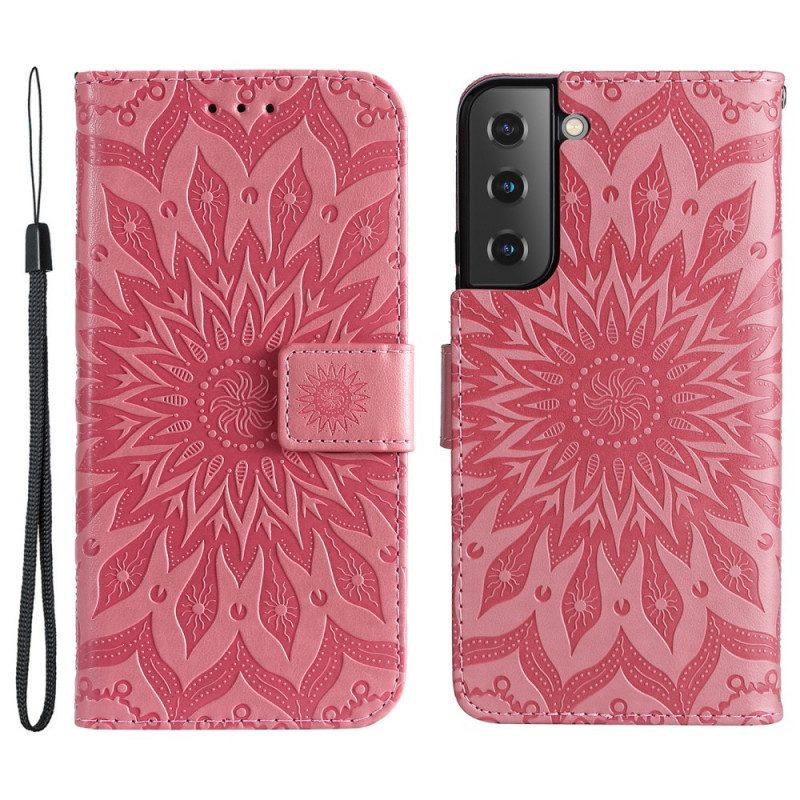 Lederhüllen Für Samsung Galaxy S22 Plus 5G Sonnenblume