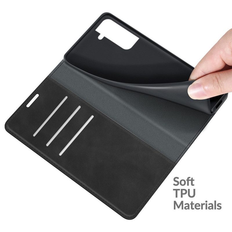 Schutzhülle Für Samsung Galaxy S22 Plus 5G Flip Case Stil: Lederdesign