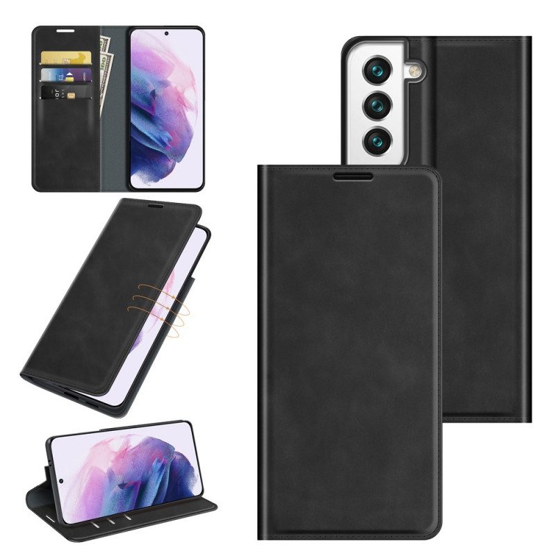 Schutzhülle Für Samsung Galaxy S22 Plus 5G Flip Case Stil: Lederdesign
