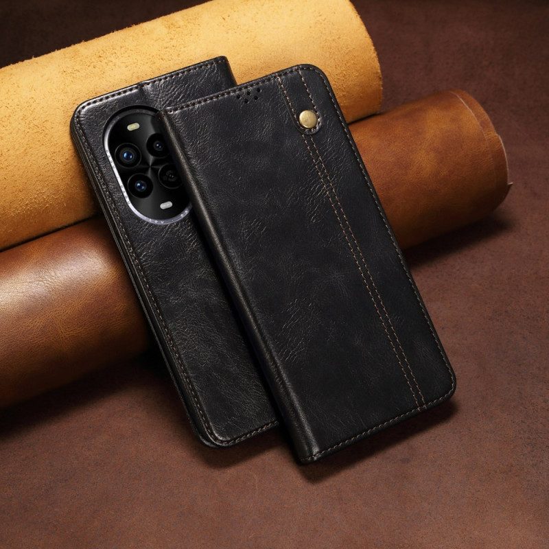 Flip Case Huawei Nova 13 Pro Gewachstes Kunstleder
