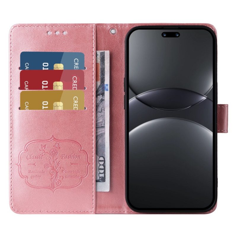 Lederhüllen Huawei Nova 13 Pro Handyhülle Blumenmuster