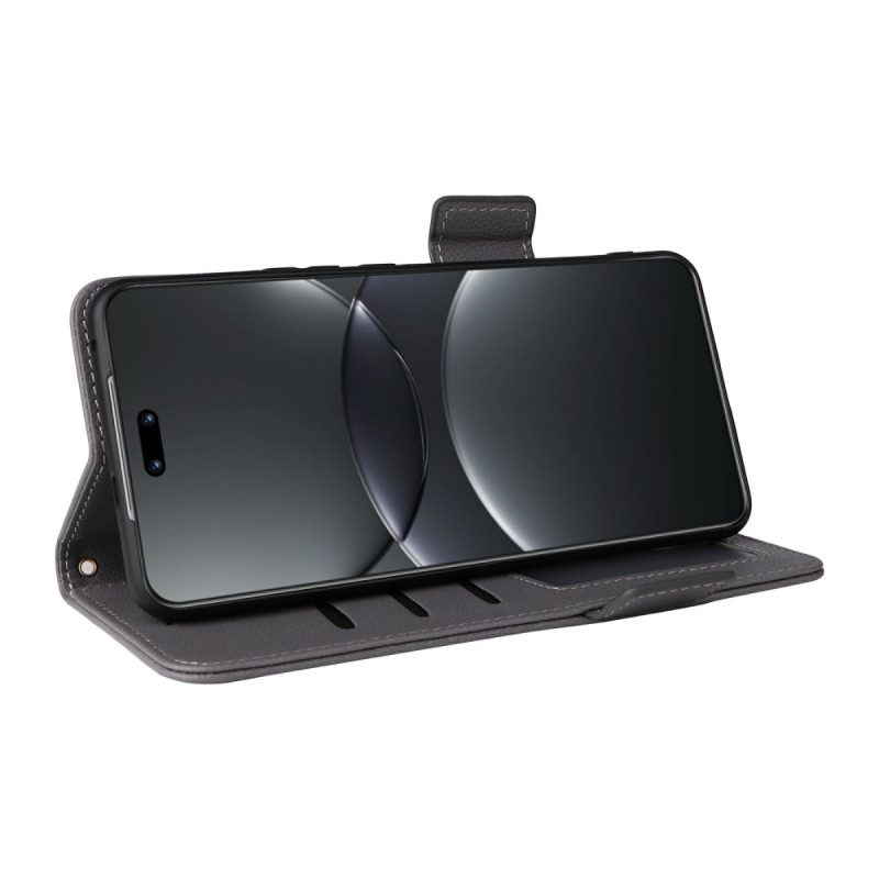 Lederhüllen Huawei Nova 13 Pro Litschi-kunstlederriemen