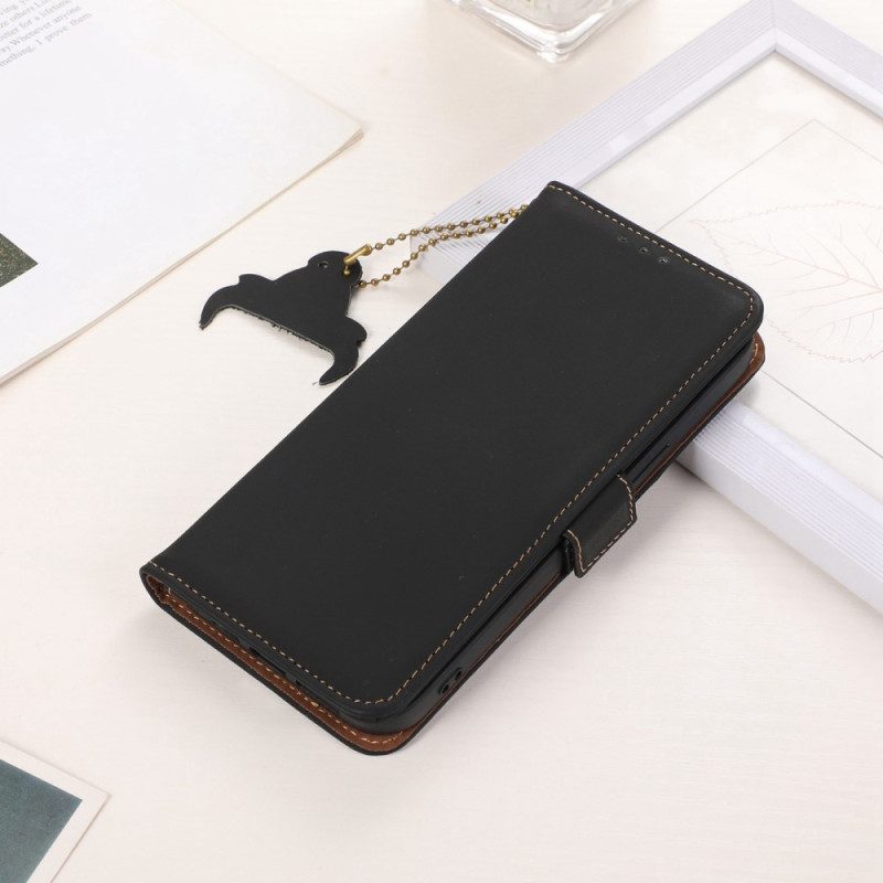 Lederhüllen Für Xiaomi Redmi Note 12 4G Rfid Aus Echtem Leder