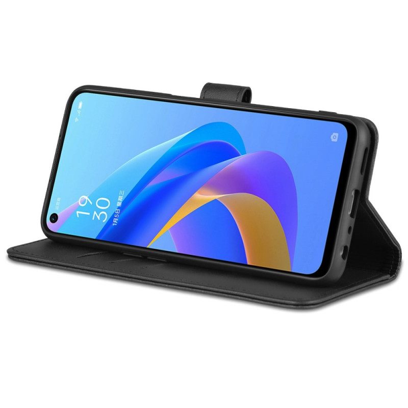 Flip Case Für Realme 9i Azns Ledereffekt